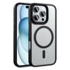 Apple iPhone 16 Pro Kılıf Mat Arka Yüzey Wireless Şarj Özellikli Zore Flet Magsafe Kapak