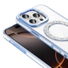 Apple iPhone 16 Pro Kılıf Pırlanta Taş Tasarımlı Magsafe Şarj Özellikli Zore Karetta Silikon Kapak