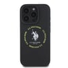 Apple iPhone 16 Pro Kılıf U.S. Polo Assn. Orjinal Lisanslı M-safe Şarj Özellikli Circle ve Double Horse Logolu Deri Kapak