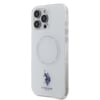 Apple iPhone 16 Pro Kılıf U.S. Polo Assn. Orjinal Lisanslı M-safe Şarj Özellikli IML Double Horse Logolu Ring Kapak