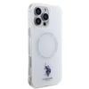 Apple iPhone 16 Pro Kılıf U.S. Polo Assn. Orjinal Lisanslı M-safe Şarj Özellikli IML Double Horse Logolu Ring Kapak