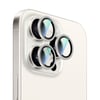 Apple iPhone 16 Pro Max CaseWorld Alloy Sparkling Diamond Serisi Taşlı Lens Koruyucu