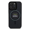 Apple iPhone 16 Pro Max Kılıf Aston Martin Orjinal Lisanslı M-safe Şarj Özellikli Renkli Halka ve Karbon Fiber Tasarımlı Kapak