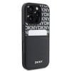 Apple iPhone 16 Pro Max Kılıf DKNY Orjinal Lisanslı Kartlıklı 3D Yazılı Repeat Texture Pattern Kapak