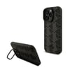 Apple iPhone 16 Pro Max Kılıf Lacoste Orjinal Lisanslı M-safe Şarj Özellikli Standlı PU Deri Karışık Monogram Desenli Kapak