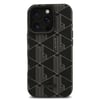 Apple iPhone 16 Pro Max Kılıf Lacoste Orjinal Lisanslı M-safe Şarj Özellikli Standlı PU Deri Karışık Monogram Desenli Kapak