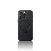 Apple iPhone 16 Pro Max Kılıf M-safe Şarj Özellikli Standlı Suni Deri Tasarımlı Pynana Dancing Circle Serisi Kapak