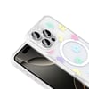 Apple iPhone 16 Pro Max Kılıf M-Safe Şarj Özellikli Şeffaf Zore Folk Sert Kapak