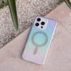 Apple iPhone 16 Pro Max Kılıf M-safe Şarj Özellikli Holografik Şeffaf Arka Yüzey Coehl Willow Kapak