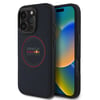Apple iPhone 16 Pro Max Kılıf Redbull Orjinal Lisanslı M-safe Şarj Özellikli Kırmızı Halka ve Logo Kabartmalı PU Deri Kapak