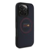 Apple iPhone 16 Pro Max Kılıf Redbull Orjinal Lisanslı M-safe Şarj Özellikli Kırmızı Halka ve Logo Kabartmalı PU Deri Kapak