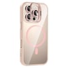 Apple iPhone 16 Pro Max Kılıf Standlı ve Kamera Lens Hediyeli M-Safe Şarj Özellikli Zore Etro Kapak