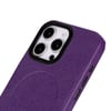 Apple iPhone 16 Pro Max uyumlu, Hakiki Deri, El Yapımı Kılıf, Mor