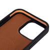 Apple iPhone 16 Pro Max uyumlu, Hakiki Deri, El Yapımı, Cüzdanlı Kılıf, Gölgeli Taba