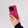 Apple iPhone 16 Pro Max uyumlu, Hakiki Deri, El Yapımı Kılıf, Pembe