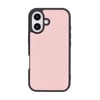 Apple iPhone 16 uyumlu, Hakiki Deri, El Yapımı, Cüzdanlı Kılıf, Toz Pembe