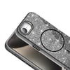 Apple iPhone 16E Kılıf Magsafe Şarj Özellikli Parlayan Simli Zore Okso Kapak