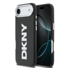 Apple iPhone 17 Air Kılıf DKNY Orjinal Lisanslı M-safe Şarj Özellikli PU Büyük Dikey Logolu Kapak