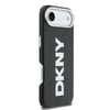 Apple iPhone 17 Air Kılıf DKNY Orjinal Lisanslı M-safe Şarj Özellikli PU Büyük Dikey Logolu Kapak