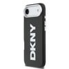 Apple iPhone 17 Air Kılıf DKNY Orjinal Lisanslı M-safe Şarj Özellikli PU Büyük Dikey Logolu Kapak