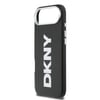 Apple iPhone 17 Air Kılıf DKNY Orjinal Lisanslı M-safe Şarj Özellikli PU Büyük Dikey Logolu Kapak