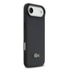 Apple iPhone 17 Air Kılıf Lacoste Orjinal Lisanslı M-safe Şarj Özellikli PU Pike Desenli Metal Logolu Kartlıklı Kapak