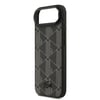 Apple iPhone 17 Air Kılıf Lacoste Orjinal Lisanslı M-safe Şarj Özellikli Standlı PU Deri Karışık Monogram Desenli Kapak