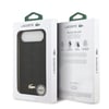 Apple iPhone 17 Air Kılıf Lacoste Orjinal Lisanslı M-safe Şarj Özellikli PU Deri Tasarımlı Karışık Monogram Desenli Kapak