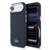 Apple iPhone 17 Air Kılıf Lacoste Orjinal Lisanslı M-Safe Şarj Özellikli PVC Pike Desenli Arka Yüzey İkonik Timsah Dokuma Logolu Kapak