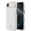 Apple iPhone 17 Air Kılıf Lacoste Orjinal Lisanslı M-safe Şarj Özellikli Gold Timsah Logolu Buzlu Kapak