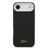 Apple iPhone 17 Air Kılıf Lacoste Orjinal Lisanslı M-safe Şarj Özellikli PU Pike Desenli Standlı Metal Logolu Kapak
