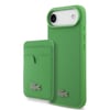 Apple iPhone 17 Air Kılıf Lacoste Orjinal Lisanslı M-safe Şarj Özellikli PU Pike Desenli Metal Logolu Kartlıklı Kapak