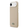 Apple iPhone 17 Air Kılıf Lacoste Orjinal Lisanslı M-safe Şarj Özellikli PU Pike Desenli Standlı Metal Logolu Kapak