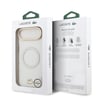 Apple iPhone 17 Air Kılıf Lacoste Orjinal Lisanslı M-safe Şarj Özellikli Gold Timsah Logolu Buzlu Kapak