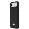 Apple iPhone 17 Air Kılıf Lacoste Orjinal Lisanslı M-safe Şarj Özellikli PU Deri Tasarımlı Karışık Monogram Desenli Kapak
