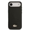 Apple iPhone 17 Air Kılıf Lacoste Orjinal Lisanslı M-safe Şarj Özellikli PU Deri Tasarımlı Metal Logolu Kapak