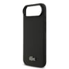 Apple iPhone 17 Air Kılıf Lacoste Orjinal Lisanslı M-safe Şarj Özellikli PU Pike Desenli Metal Logolu Kartlıklı Kapak