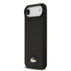Apple iPhone 17 Air Kılıf Lacoste Orjinal Lisanslı M-safe Şarj Özellikli PU Deri Tasarımlı Metal Logolu Kapak