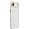 Apple iPhone 17 Air Kılıf Lacoste Orjinal Lisanslı M-safe Şarj Özellikli Gold Timsah Logolu Buzlu Kapak