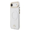 Apple iPhone 17 Air Kılıf Lacoste Orjinal Lisanslı M-safe Şarj Özellikli Gold Timsah Logolu Buzlu Kapak