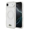 Apple iPhone 17 Air Kılıf Lacoste Orjinal Lisanslı M-safe Şarj Özellikli İkonik Timsah Logolu Buzlu Kapak