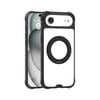 Apple iPhone 17 Air Kılıf M-safe Şarj Özellikli Parmak Ring Standlı Airbag Tasarımlı Mutural Obsidian Serisi Kapak