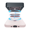 Apple iPhone 17 Air Kılıf M-safe Şarj Özellikli Metal Standlı Sıvı Silikon Lenyes CK223 Kapak