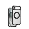 Apple iPhone 17 Air Kılıf M-safe Şarj Özellikli Parmak Ring Standlı Airbag Tasarımlı Mutural Obsidian Serisi Kapak