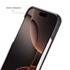 Apple iPhone 17 için, Hakiki Deri, El Yapımı Kılıf, Magsafe ile uyumlu, İç Yüzeyi Kadife, Kömür Siyah