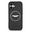 Apple iPhone 17 Kılıf Aston Martin Orjinal Lisanslı M-safe Şarj Özellikli Karbon Fiber Kevlar Kapak