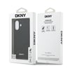 Apple iPhone 17 Kılıf DKNY Orjinal Lisanslı M-safe Şarj Özellikli 3D Yazılı Grid Pattern Kapak