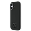 Apple iPhone 17 Kılıf DKNY Orjinal Lisanslı M-safe Şarj Özellikli Metal Logolu Silikon Kapak