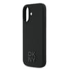 Apple iPhone 17 Kılıf DKNY Orjinal Lisanslı M-safe Şarj Özellikli Metal Logolu Silikon Kapak