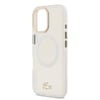 Apple iPhone 17 Kılıf Lacoste Orjinal Lisanslı M-safe Şarj Özellikli Gold Timsah Logolu Buzlu Kapak